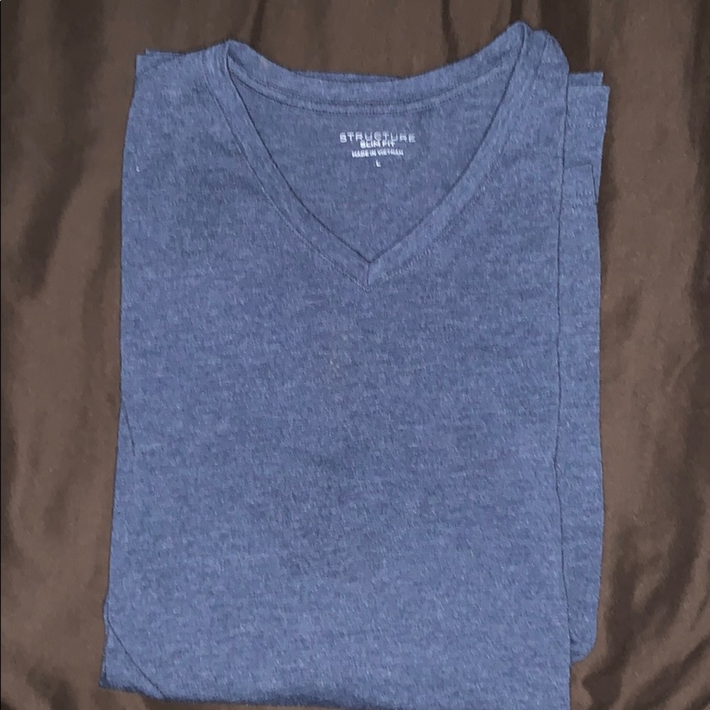 Long sleeve structure V neck